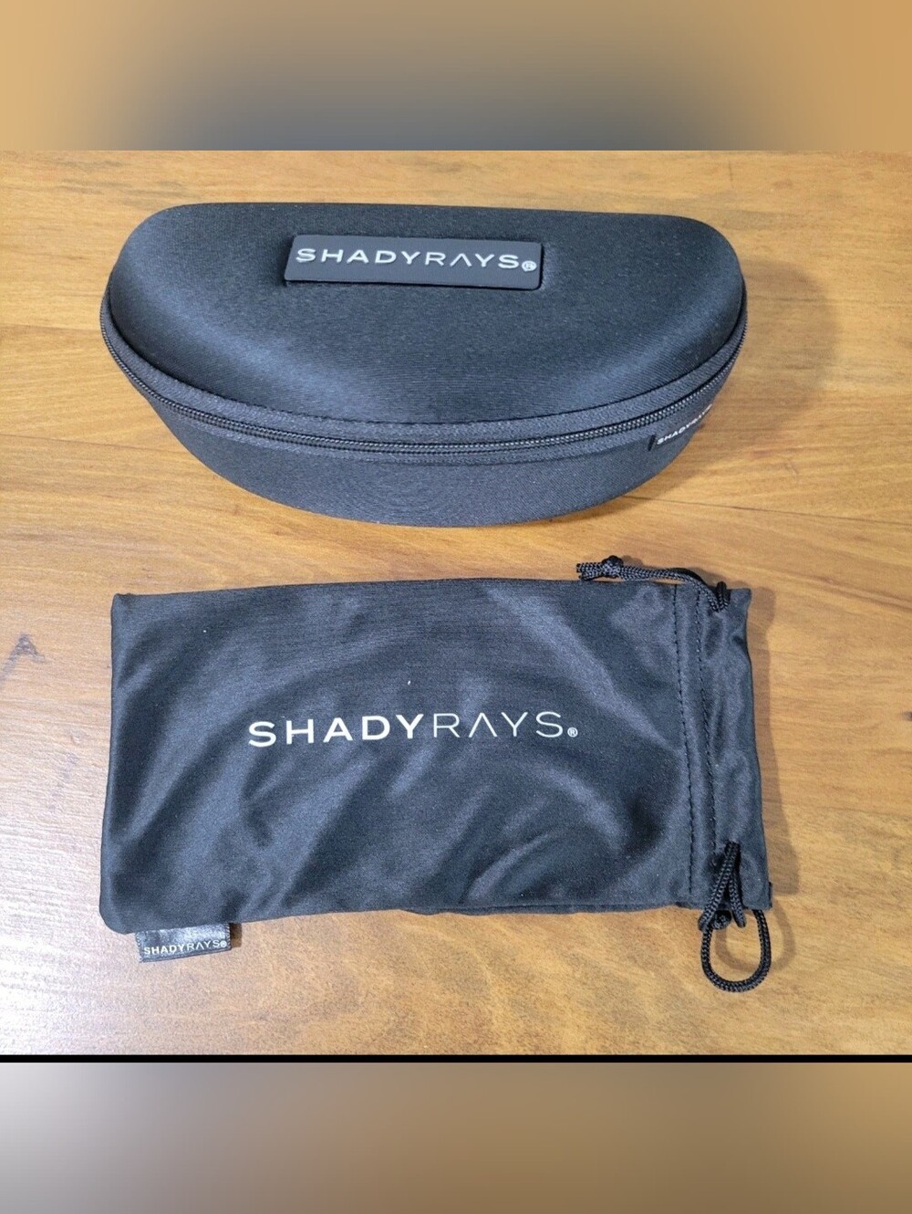 Shady Rays Black Fabric Semi-Hard Rigid Sunglasses Case & Protective Bag